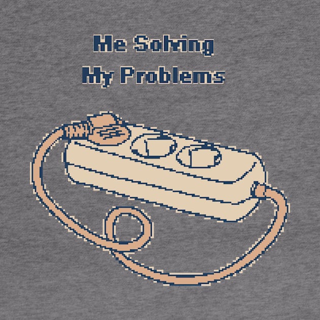 Me Solving My Problems - 1bit Pixel Art by pxlboy